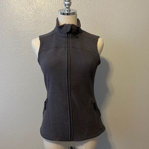 Champion Fleece Vest Full Zip Side Zippers Gray  Size XS